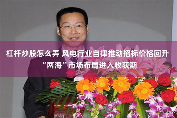 杠杆炒股怎么弄 风电行业自律推动招标价格回升 “两海”市场布局进入收获期